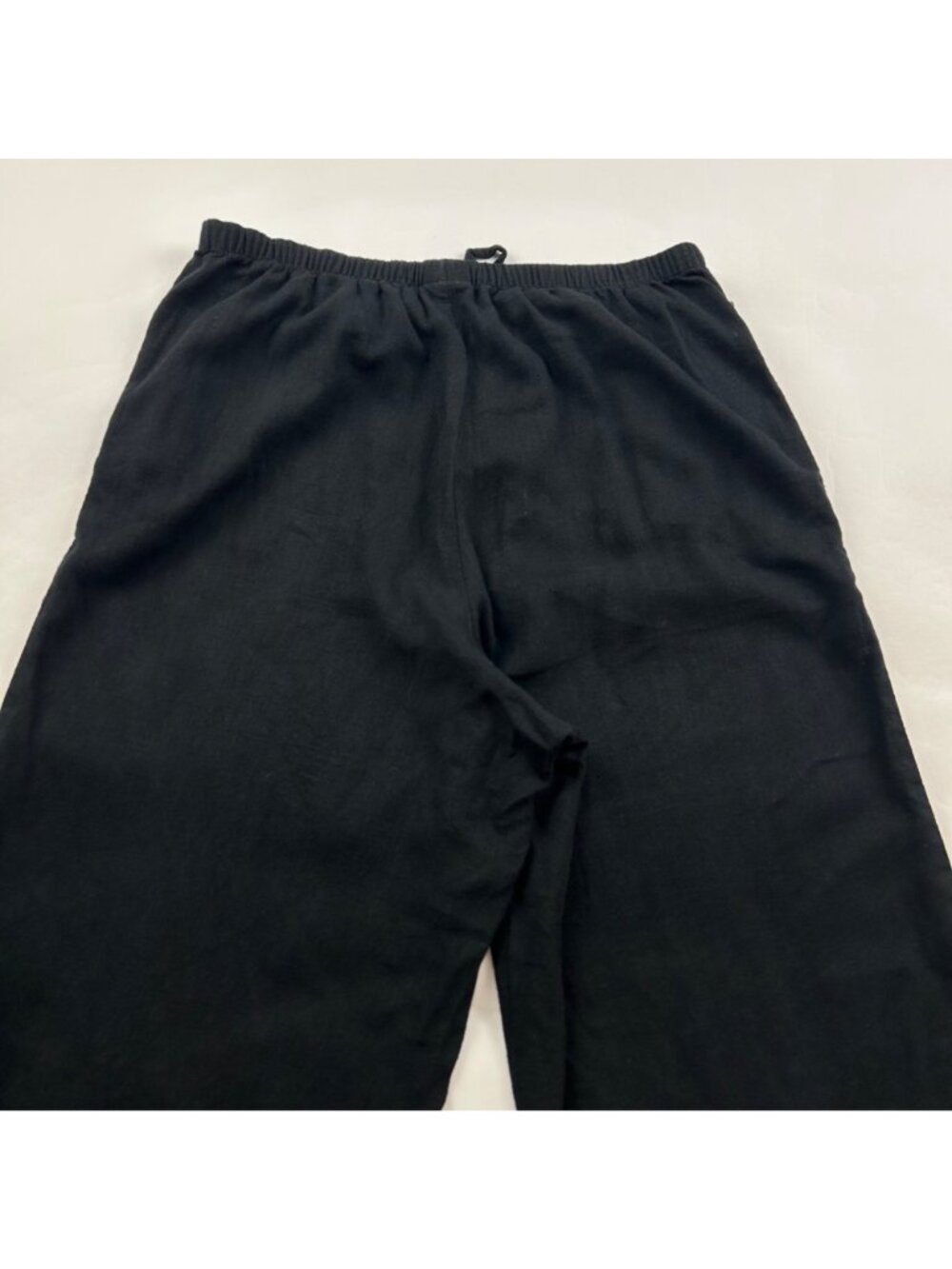 A New Day Black Linen Blend Wide Leg Lounge Pant S - Picture 8 of 8